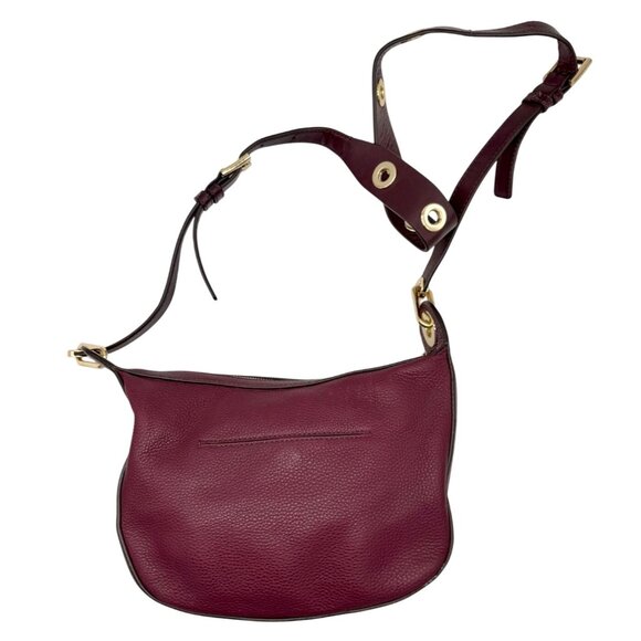 Michael Kors Raven Medium Messenger Bag in Plum - Picture 6 of 7